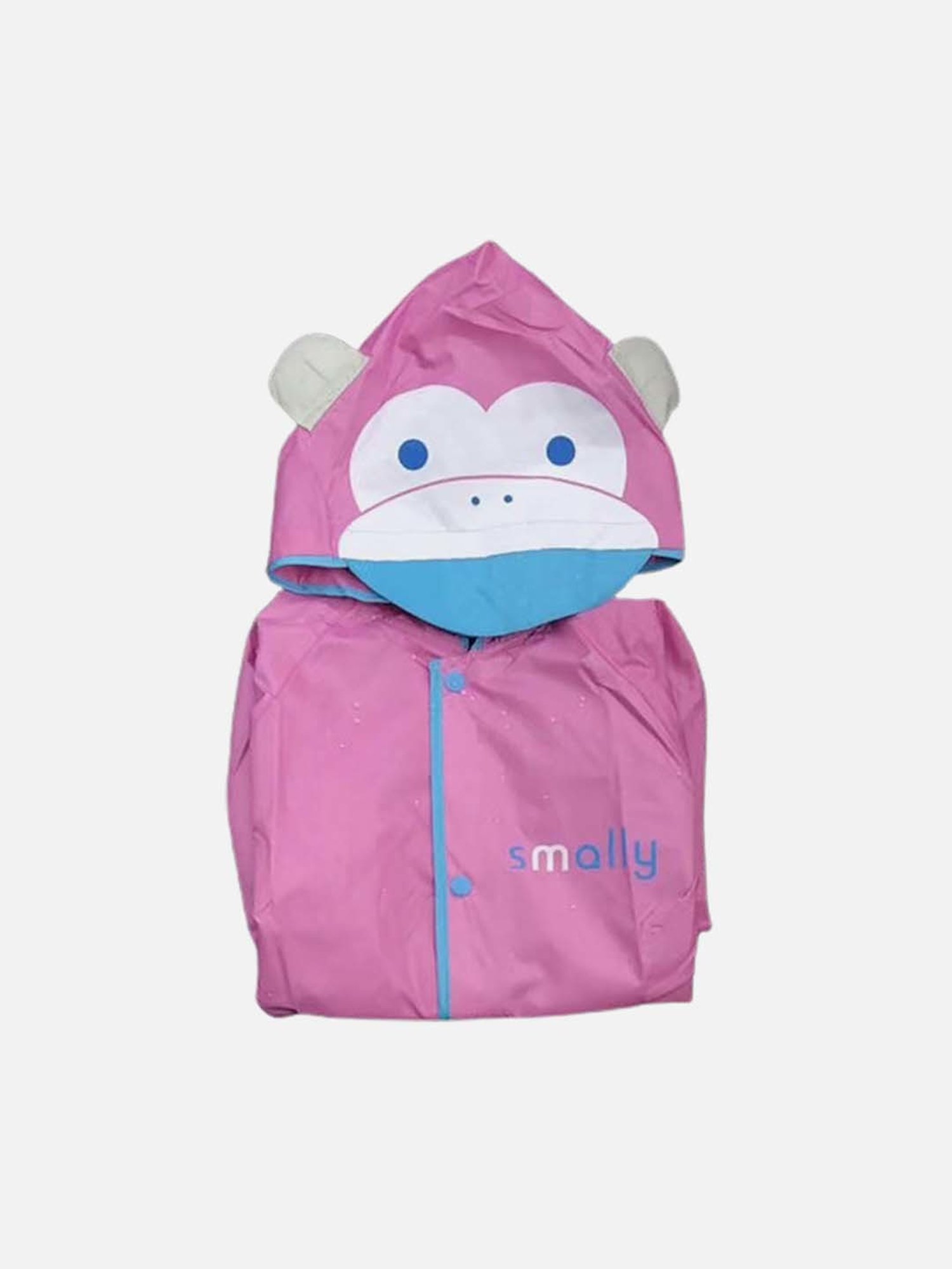 Little Surprise Box Kids Pink Printed Full Sleeves Raincoat