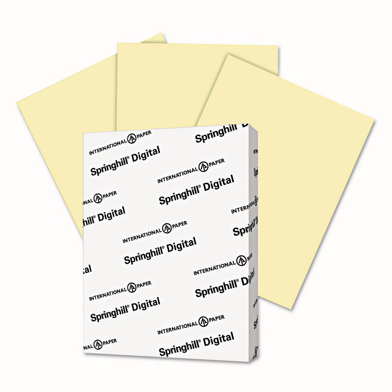Springhill Digital Vellum Bristol Color Cover 67 lb 8 1/2 x 11 Canary 250 Sheets/Pack 036000