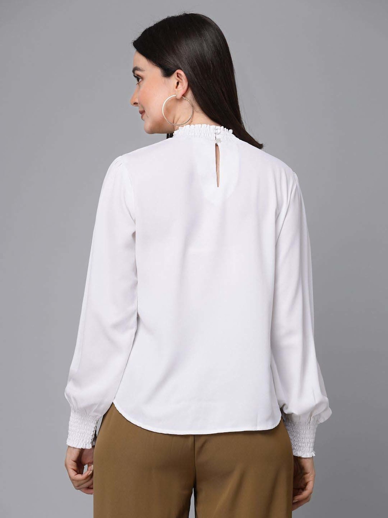 Style Quotient White Regular Fit Top