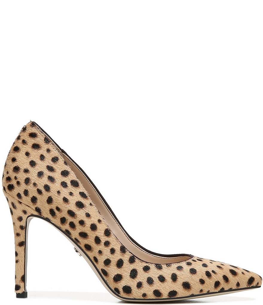 Sam Edelman Hazel Leopard Dotted Print Haircalf Pumps