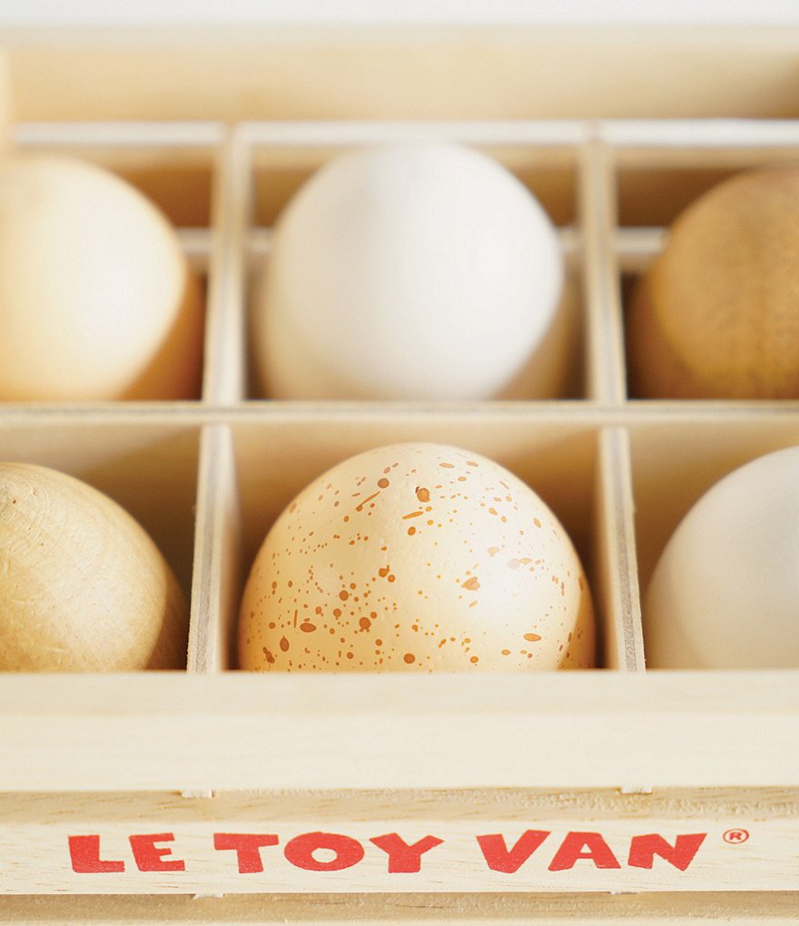 Le Toy Van Market Farm Eggs Half Dozen Crate