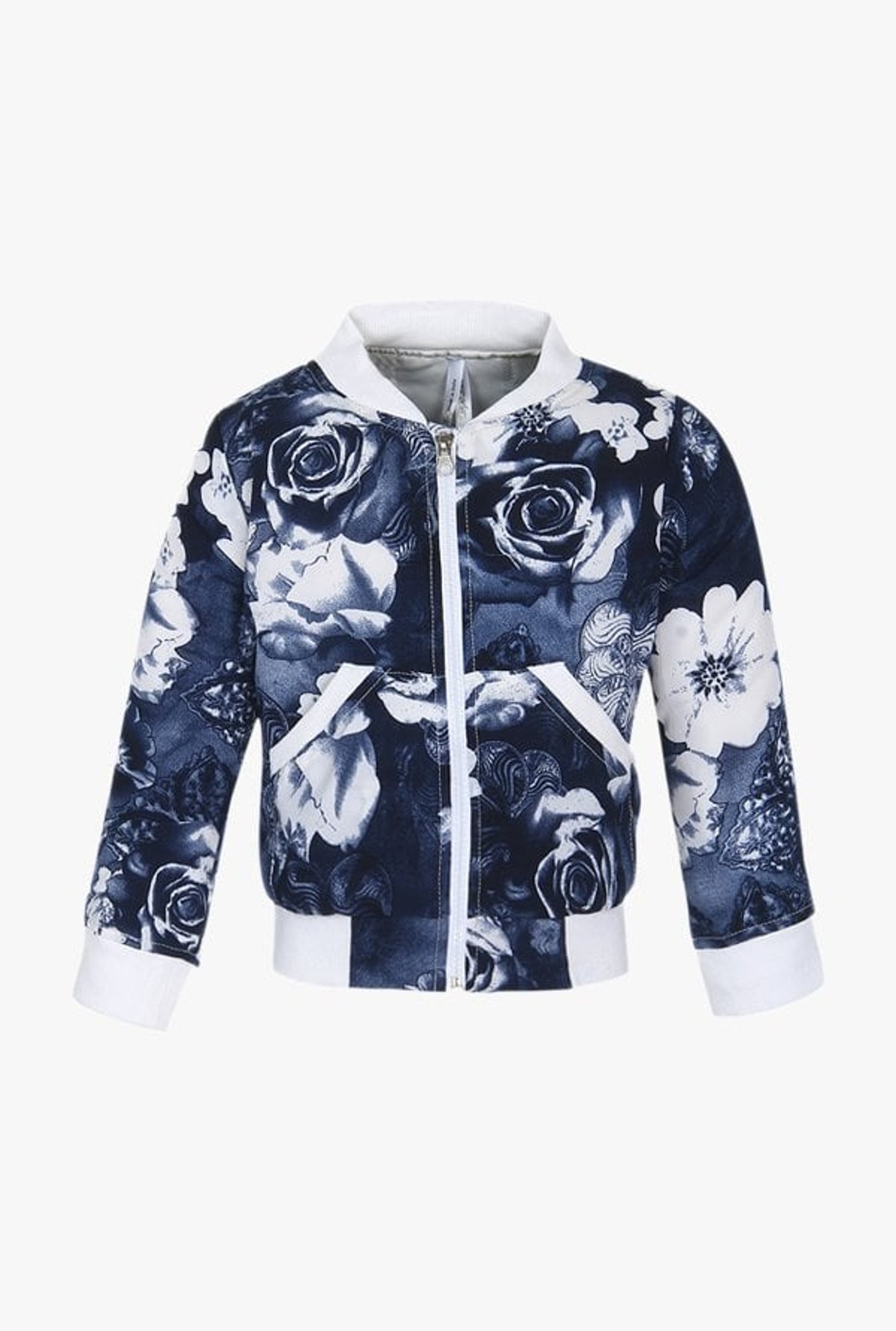 StyleStone Kids Navy Printed Bomber Jacket