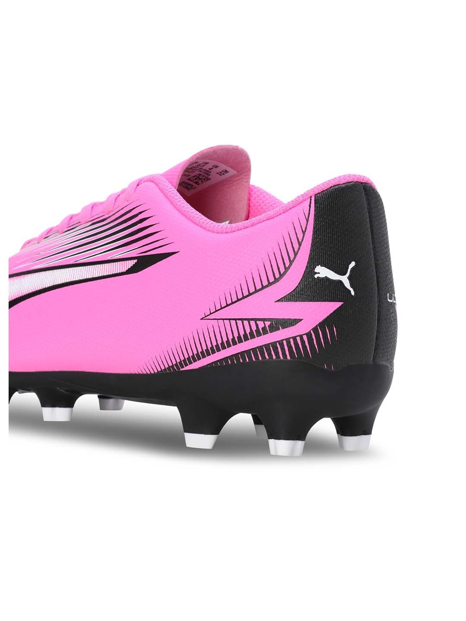 Puma Kids ULTRA PLAY FG/AG Poison Pink & White Football Shoes