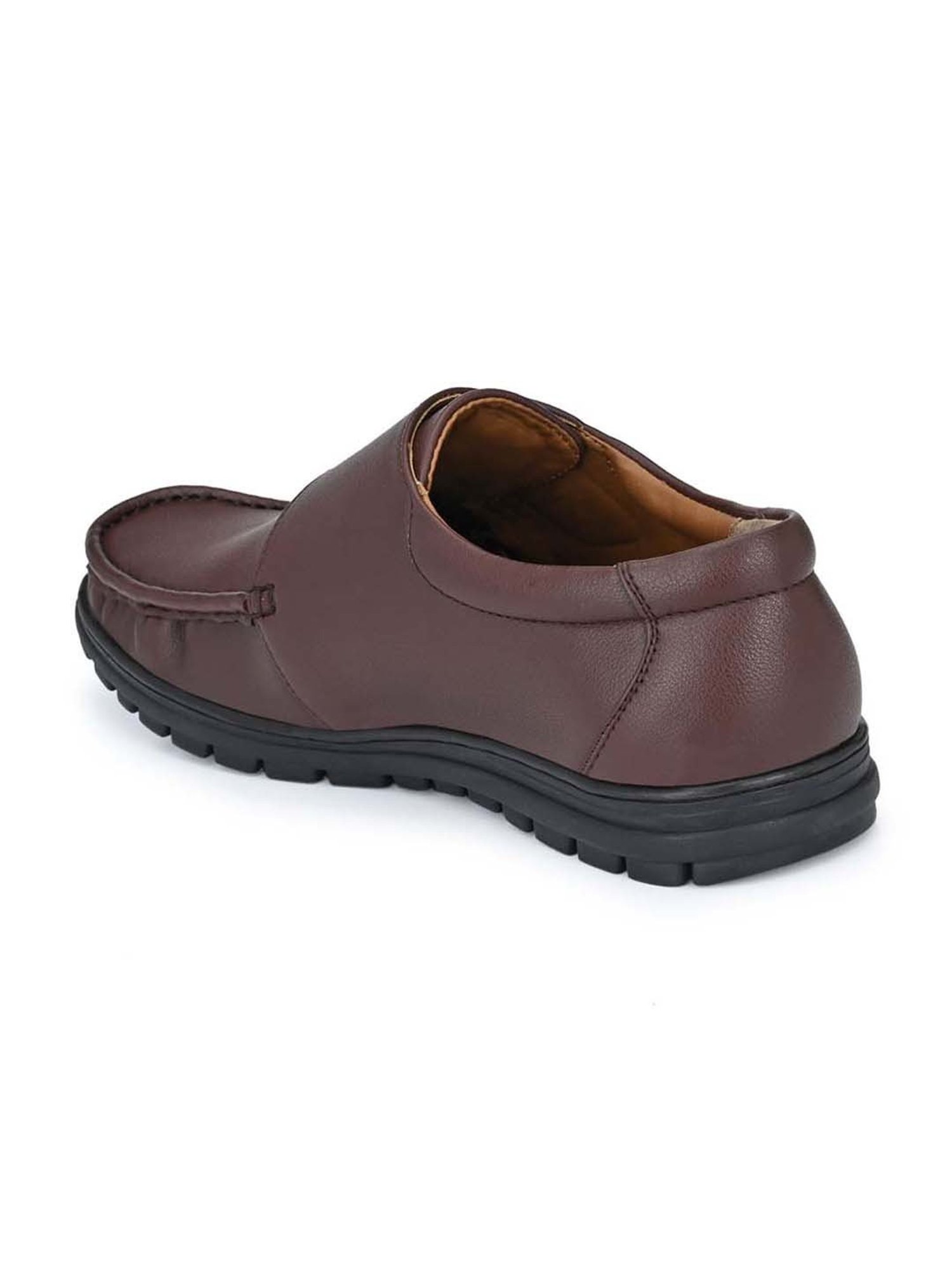 Eego Italy Men's Brown Formal Loafers