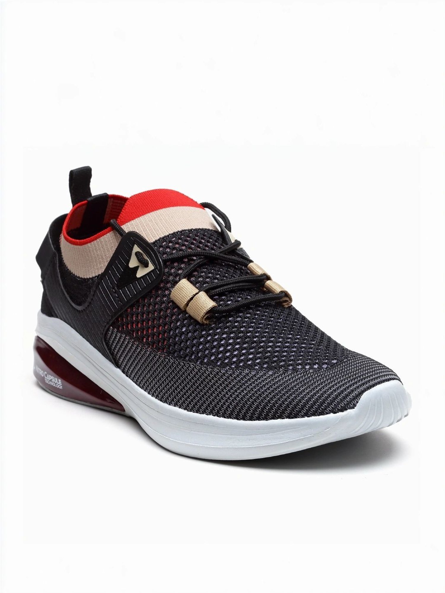 Asian Men's Black Running Shoes