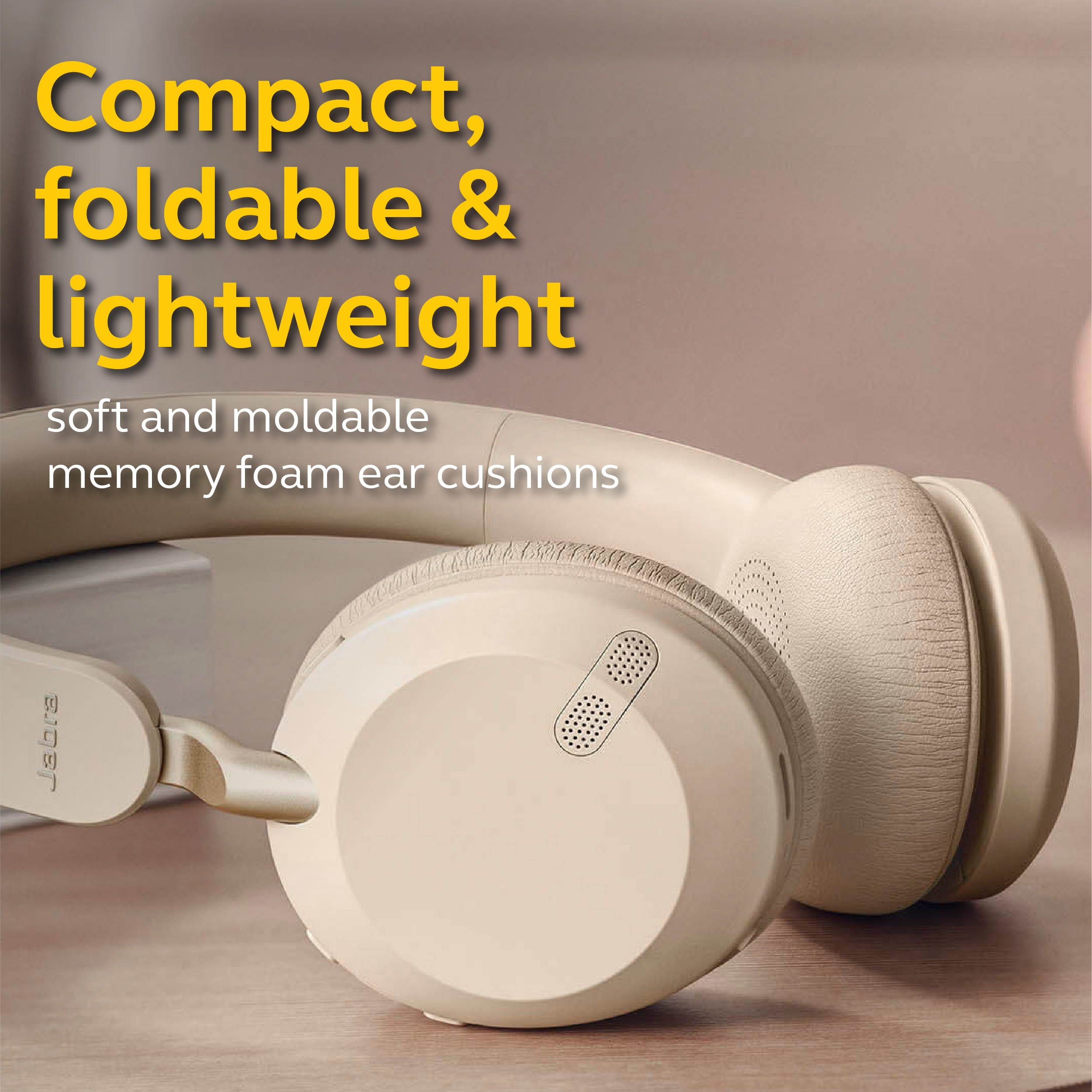 Jabra Elite 45h - Gold Beige Wireless Bluetooth Music Headphones Gold Beige