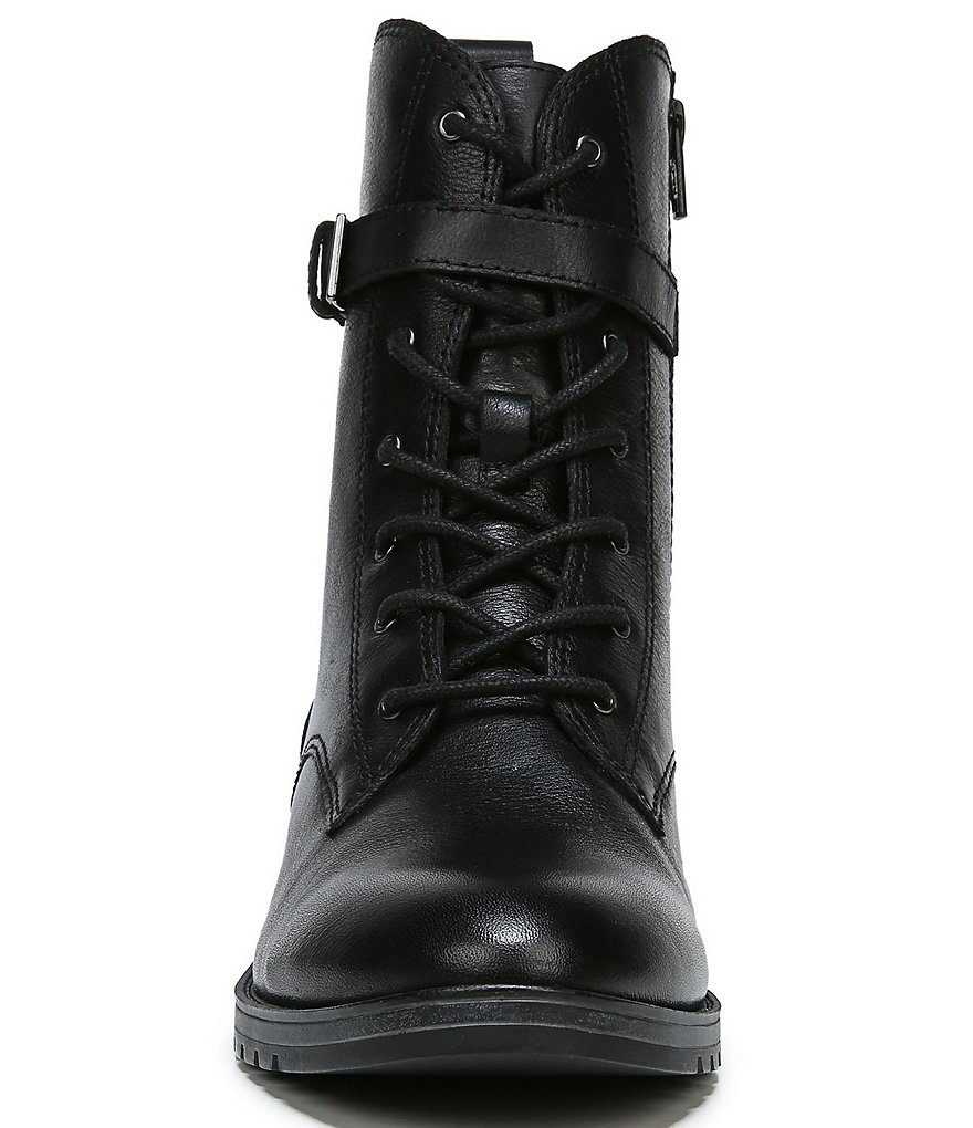 Naturalizer Sycamore Leather Moto Block Heel Booties