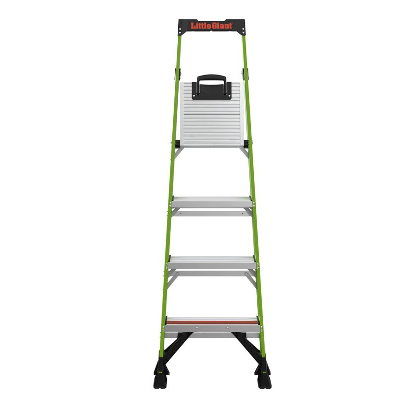 Little Giant Ladder Systems 6' model ANSI Type IAA 375 lb rated fiberglass Stepstool Apple Green