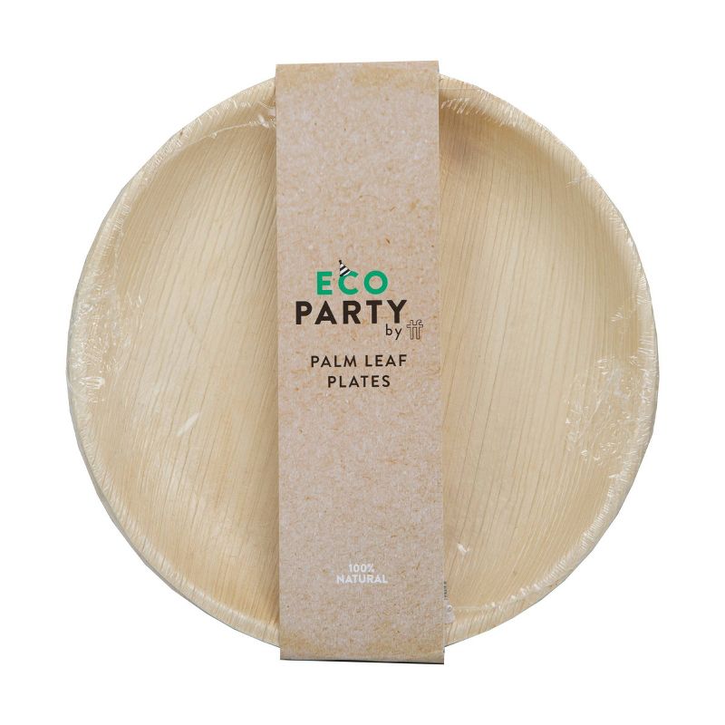 10" 4pk Party Palm Leaf Paper Plates