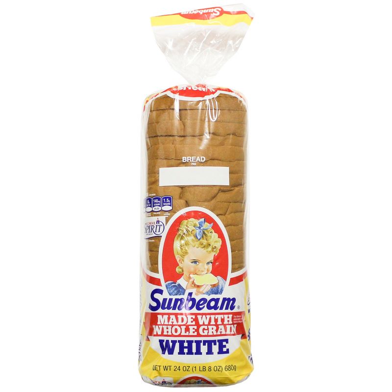 Sunbeam Whole Grain White Sandwich Bread - 24oz