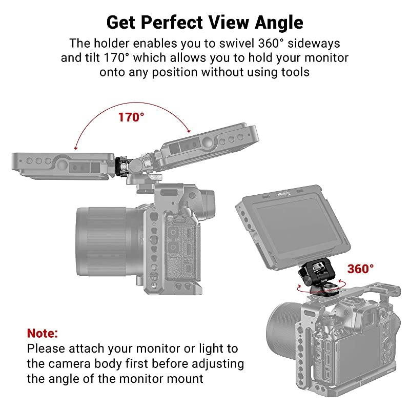 Swivel and Tilt Monitor Mount with ArriStandard Locating Pins BSE2348
