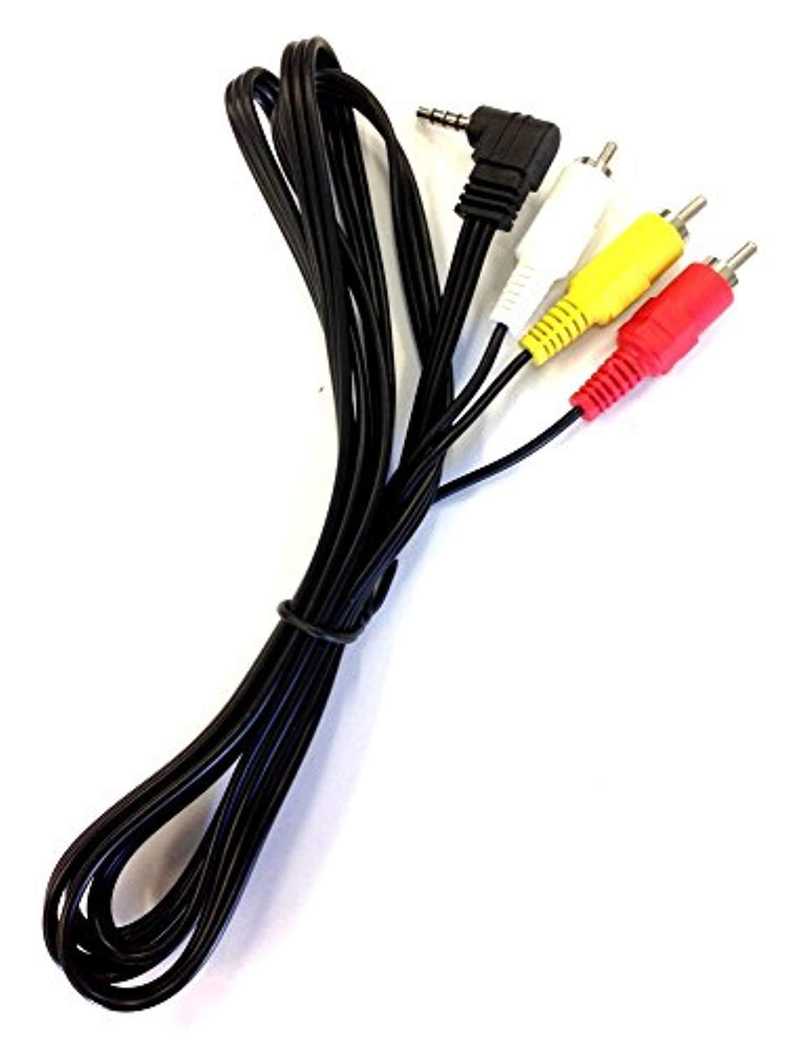 Audio / Video AV 3.5mm to 3-RCA 5ft Composite Cable for Canon Camcorders - by CyberTech&reg;