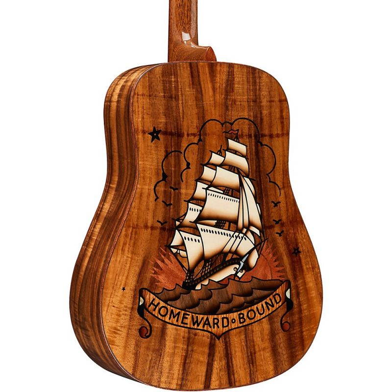 Martin Homeward Bound (Sailor Jerry) Dreadnought Acoustic Guitar Natural