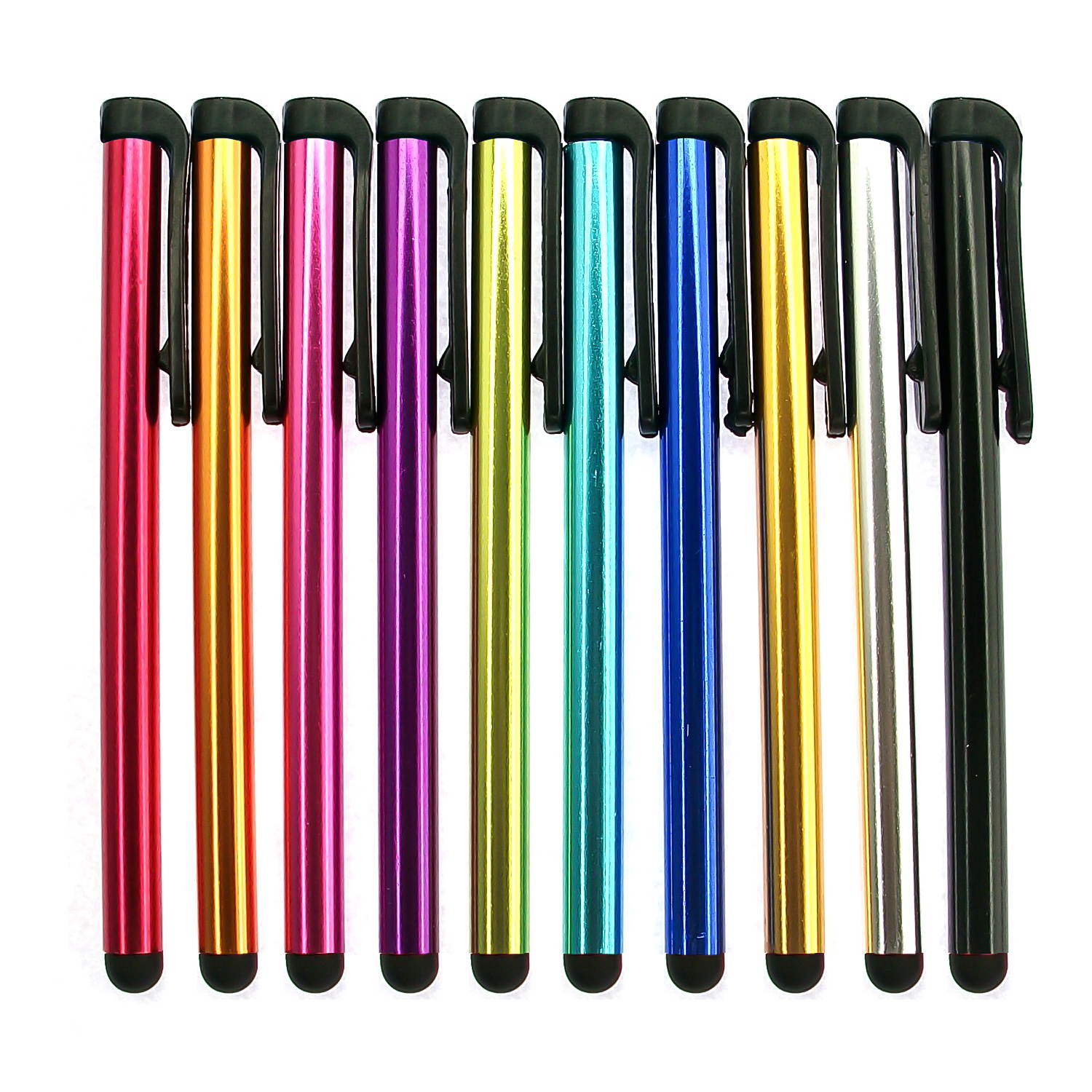 High Quality Metal Stylus Touch Screen Pen For Apple iPhone 4 4S 5 5S 5C 6 6 Plus iPad Galaxy Tablet Smartphone PDA (10pcs Mixed Colors)