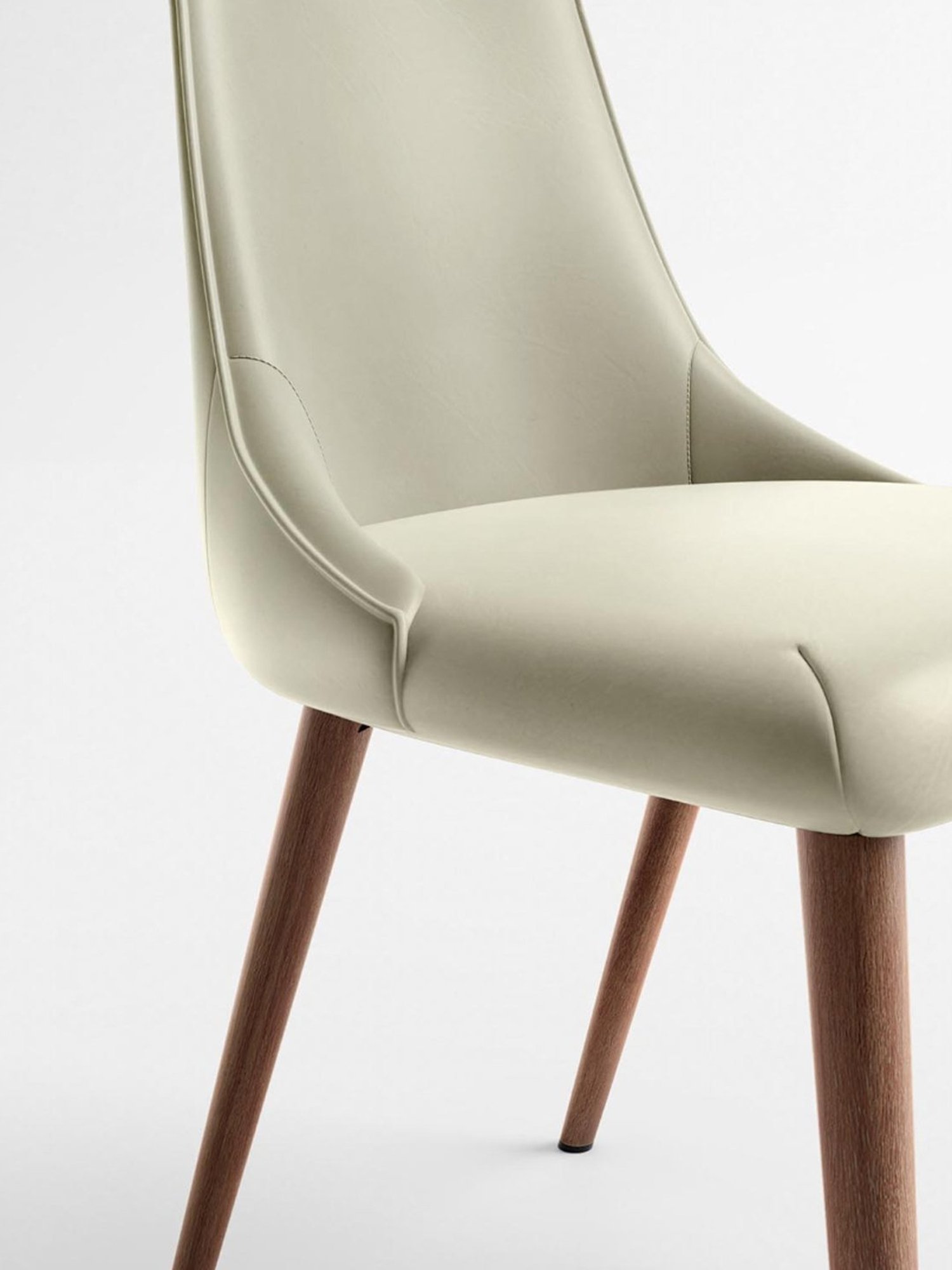 Godrej Interio Creamtreat White Metal Dining Chair (Set of 2)