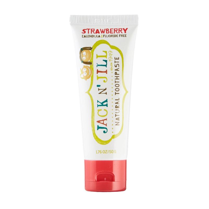 Jack N' Jill Tooth Buddy- Strawberry Natural Toothpaste / Bunny Biodegradable Toothbrush - 1.76oz