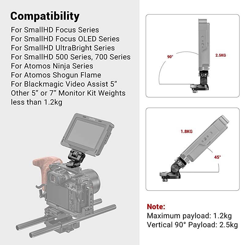 Swivel and Tilt Monitor Mount with ArriStandard Locating Pins BSE2348