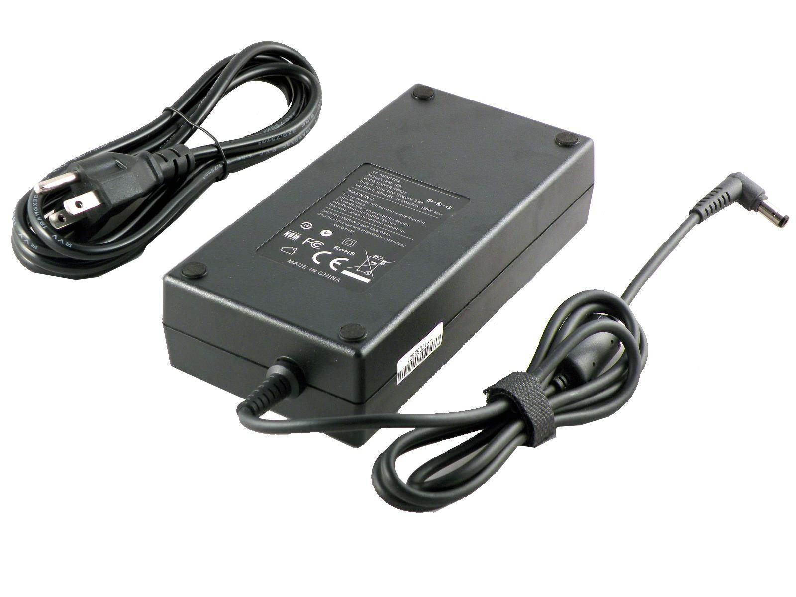 iTEKIRO 180W AC Adapter Charger for Gigabyte ADP-180MB H, P180W-ADP; Gigabyte Aero 15X, P25X P34W P35W P35X P37W P55W P57W, Sabre 15 17, SabrePro 15  (5.5 mm Plug Tip)
