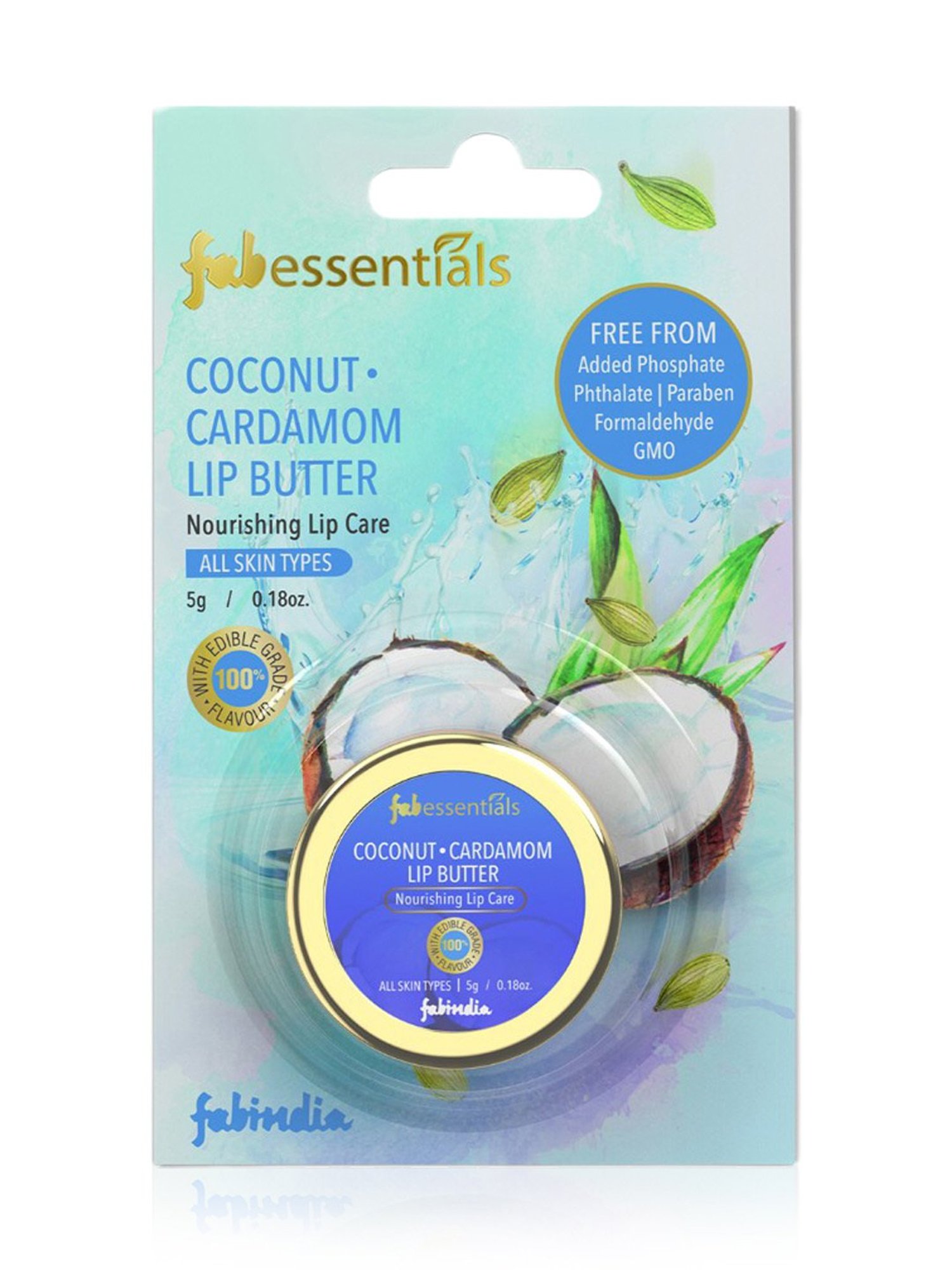 Fabessentials Coconut & Cardamon Lip Butter - 5 gm
