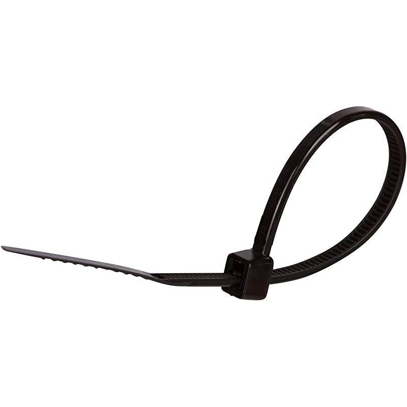 Ultraviolet Black Nylon Cable Ties &ndash; 7 Inch Length &ndash;Heavy Duty, 50-Pound Tensile Strength &ndash; Cable Organization Applications &ndash; UV Safe, UL Approved &ndash; Pack of 1000