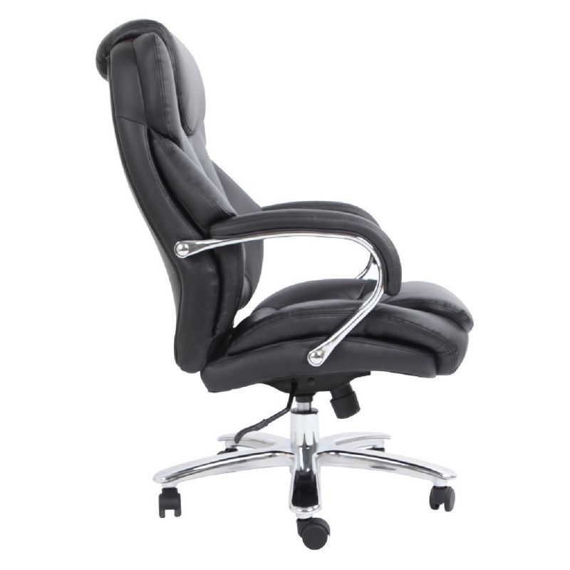Admiral III Big and Tall Executive Leather Chair Black - OneSpace
