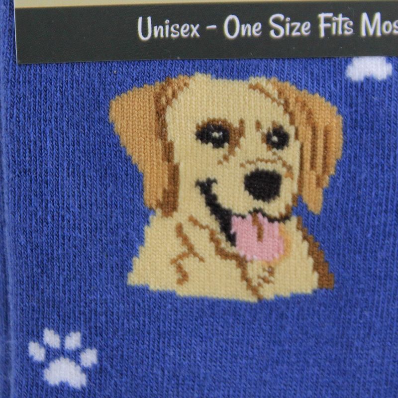 Novelty Socks 15.25" Yellow Labrador Retriever Socks Premium Quality E & S Pet  -  Socks