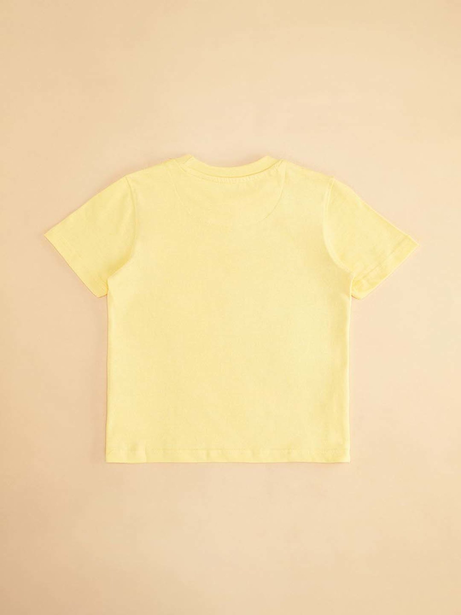 Pantaloons Junior Yellow Cotton Printed T-Shirt