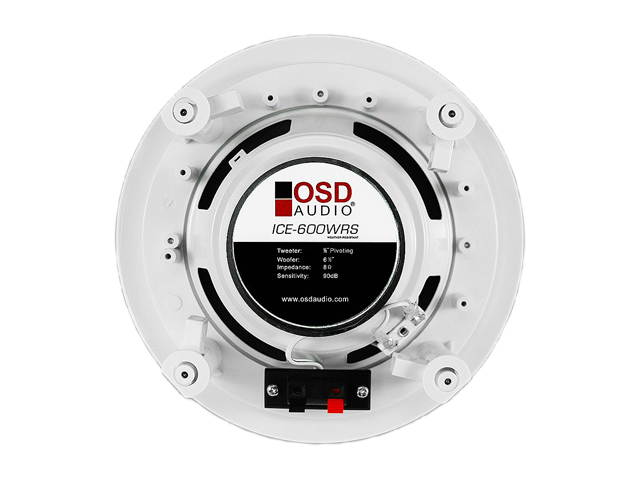 OSD Audio ICE600WRS 6.5" Weather Resistant In-Ceiling Speaker, Pair