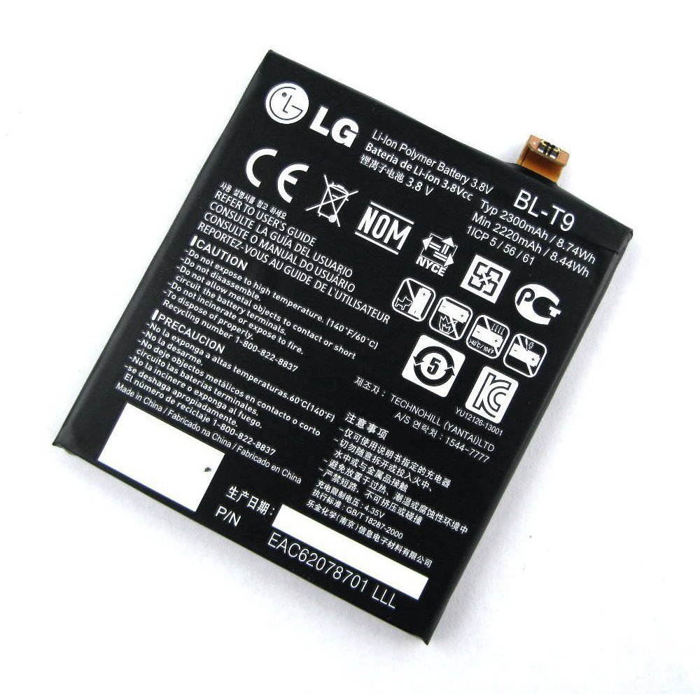 OEM Battery For Google Nexus 5 LG D820 D821 2300mAh BL-T9 3.8V 8.74Wh