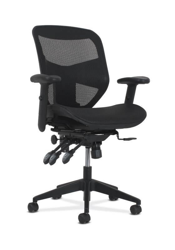 HON Prominent High-Back Task Chair Asynchronous Tilt Control Black Mesh