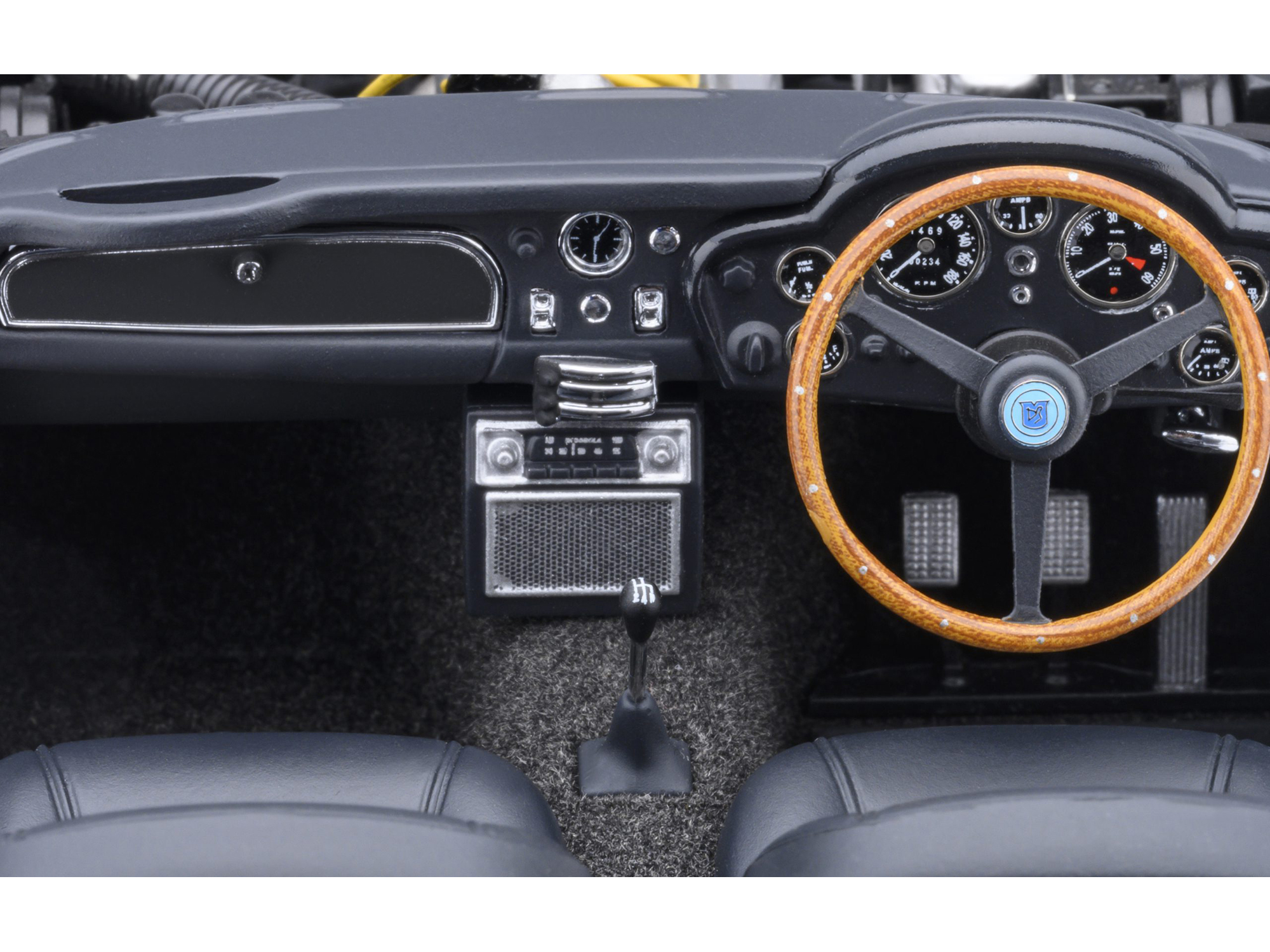 Aston Martin V12 Vantage RHD (Right Hand Drive) Scorpus Red with Black Top and Carbon Hood 1/18 Model Car by Top Speed