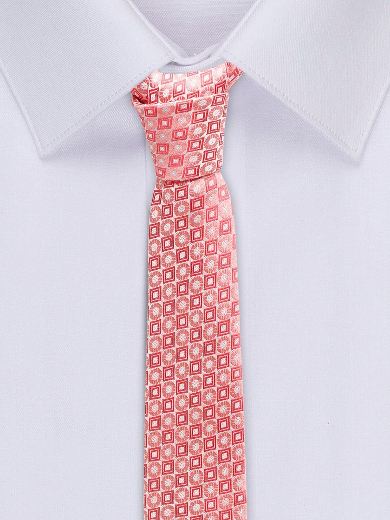 Louis Stitch Peach Printed Necktie Gift Set - Set of 3