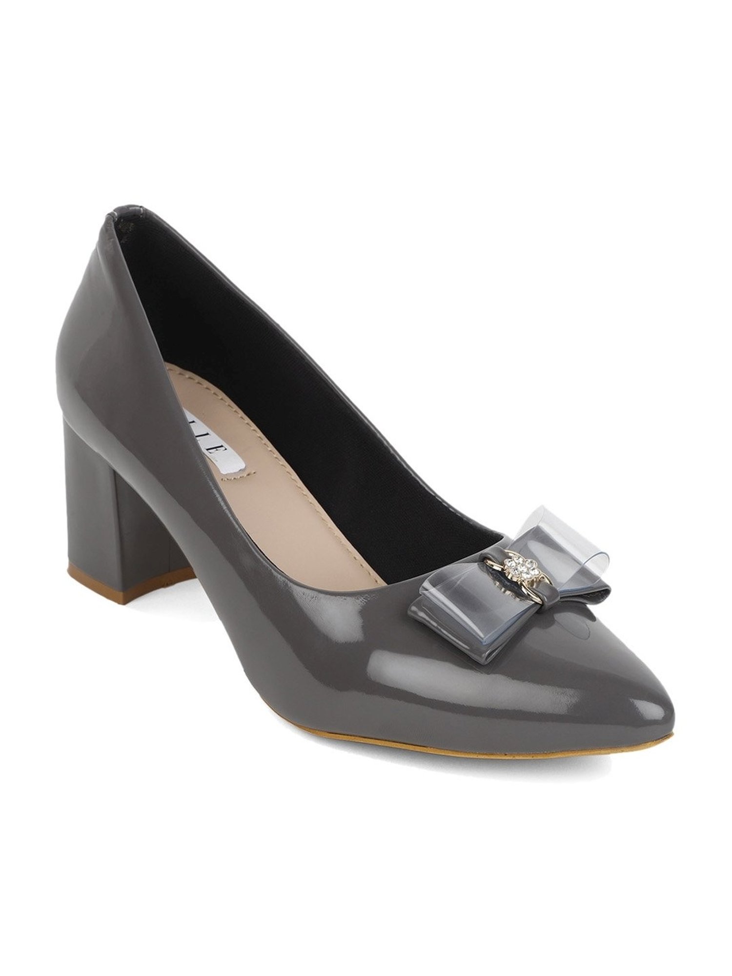 Elle Women's Grey Casual Pumps