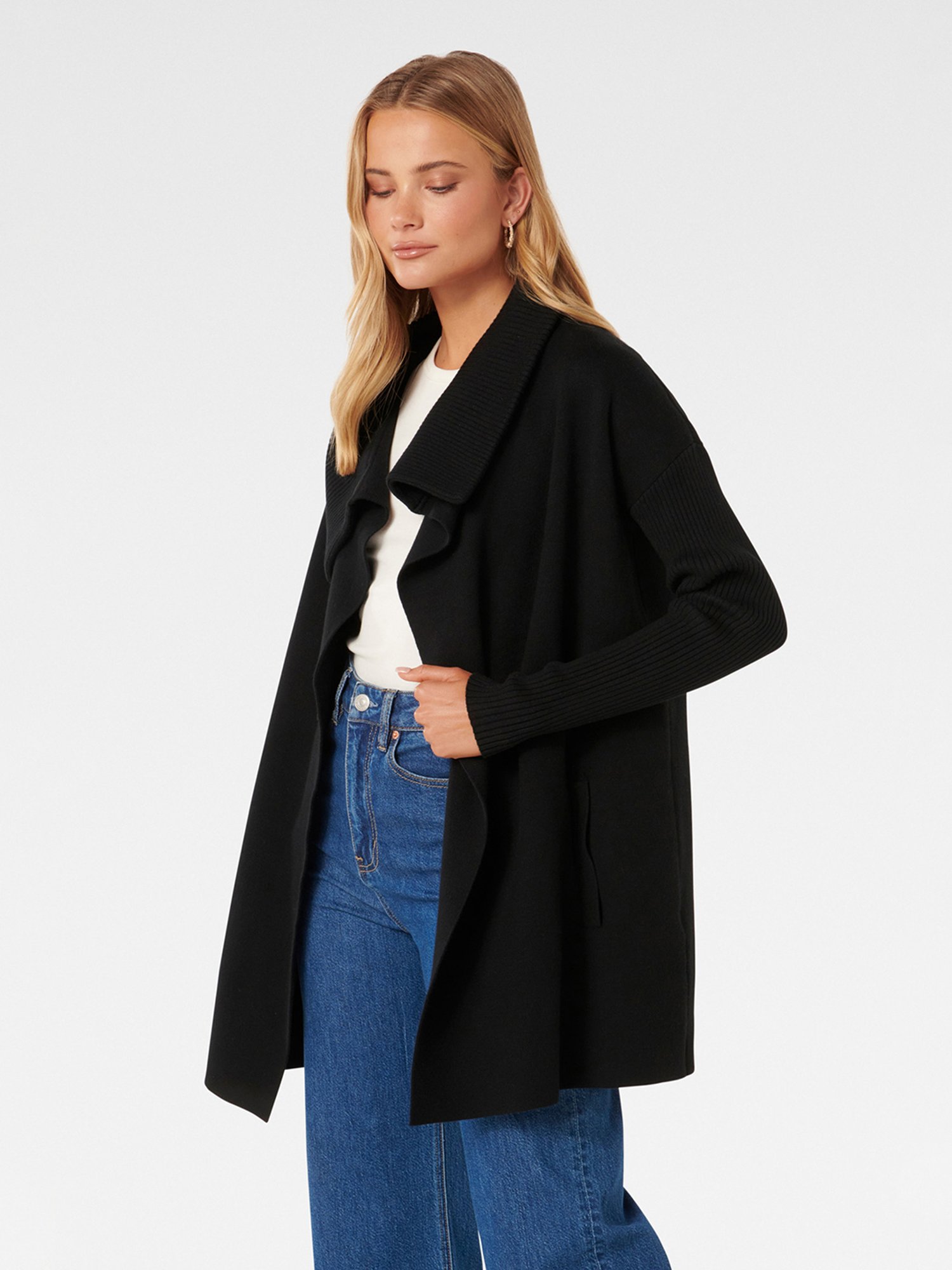 Forever New Wren Waterfall Knit Cardigan