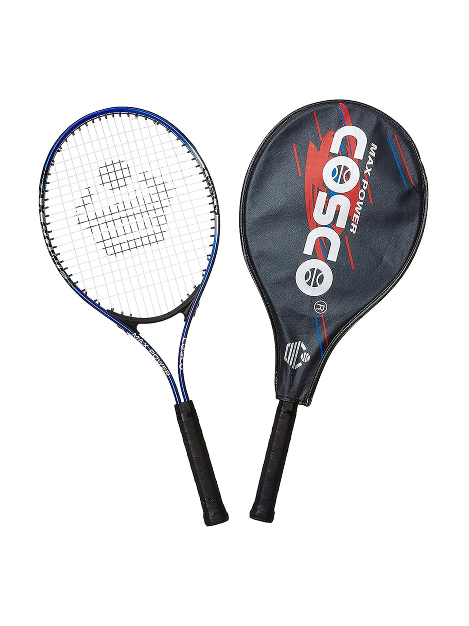 Cosco MAXPOWER Tennis Racquet (Navy) Size - Standard
