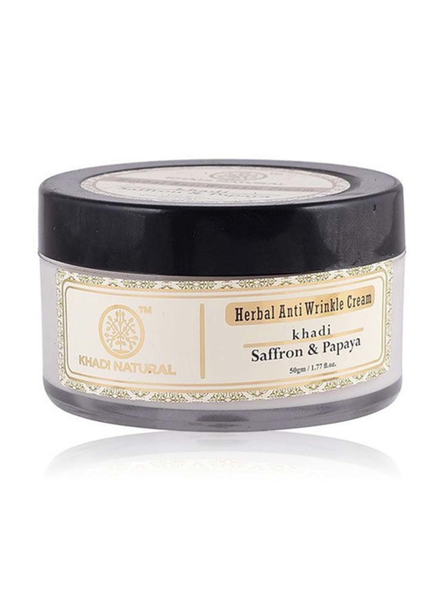 Khadi Natural Herbal Saffron Papaya Anti Wrinkle Cream - 50 Gm