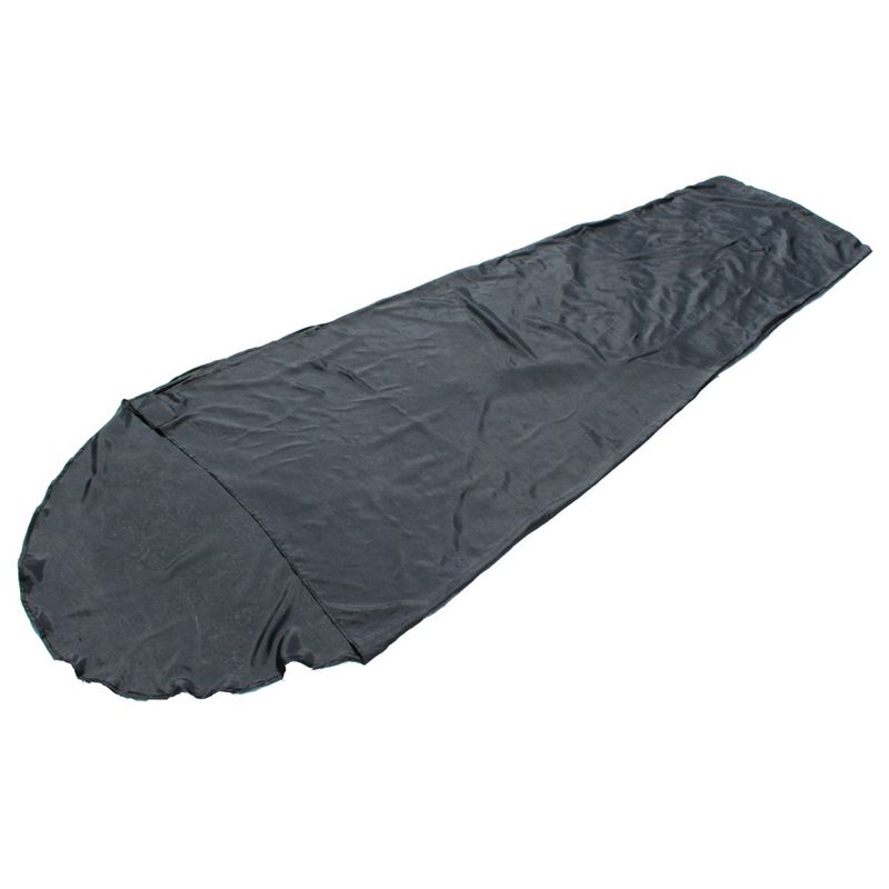Snugpak Silk Sleeping Bag Liner with Stuff Sack, Heat Management for Hot or Cold Climates, Black