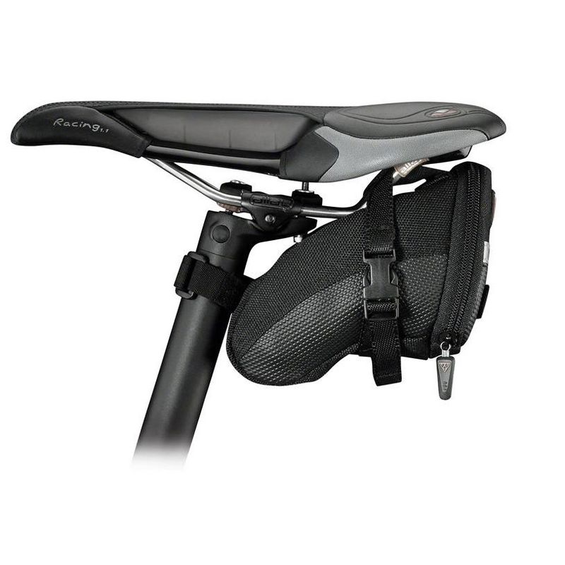 Topeak Aero Wedge Seat Bag: Strap-on Small, Black