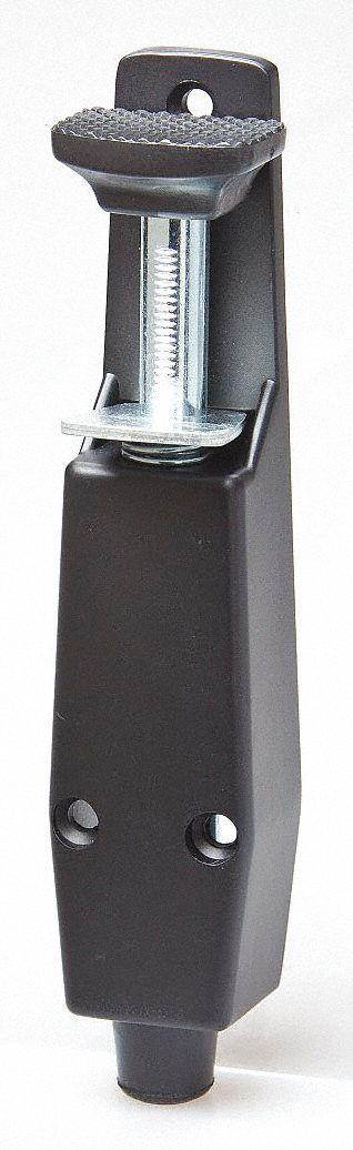 KABA ILCO IL-PDDH-BLK Plunger Door Holder, Cast Zinc, Black, 7-3/4"H x 1-5/8"W