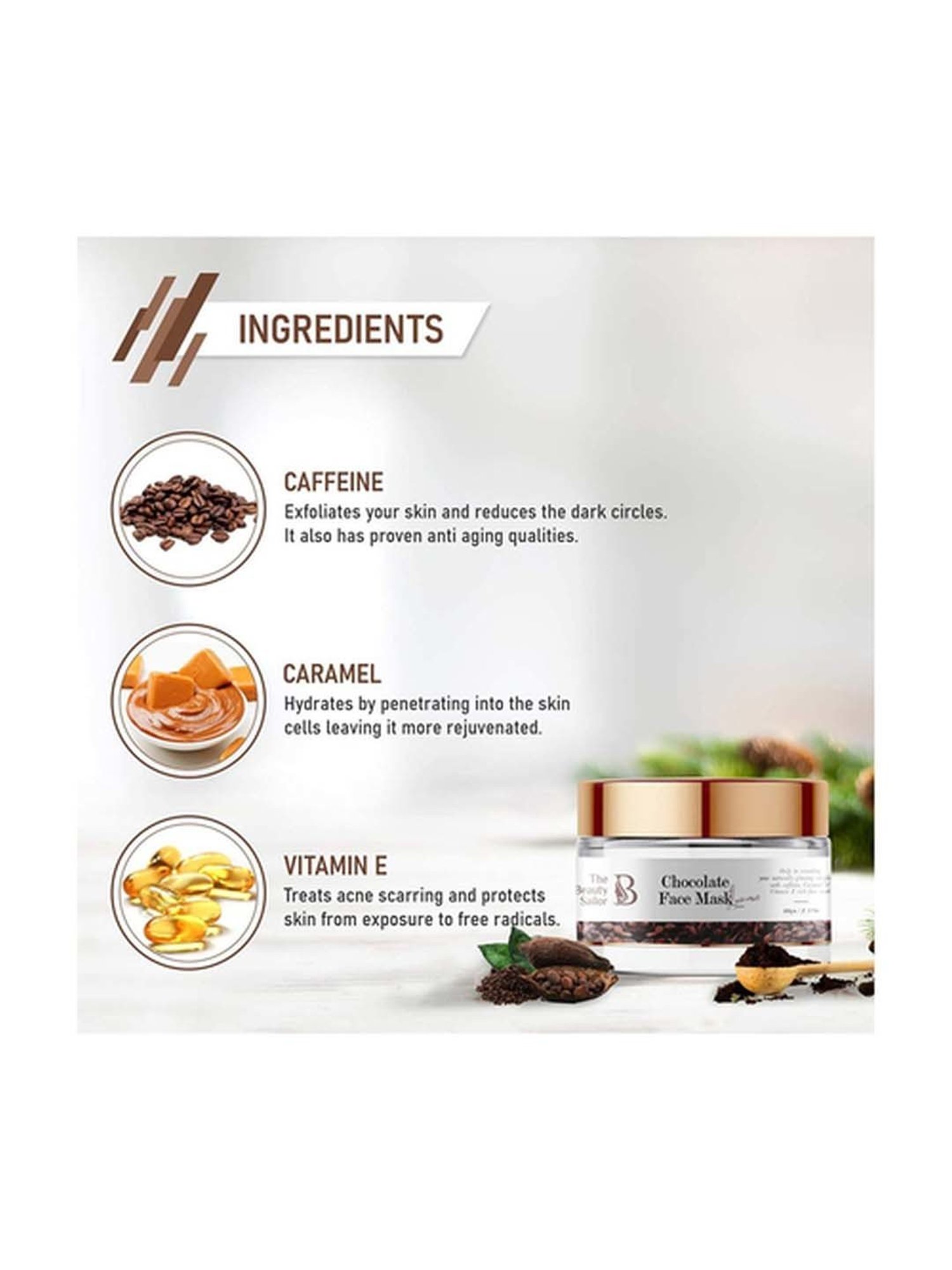 The Beauty Sailor Chocolate Face Mask - 100 gm