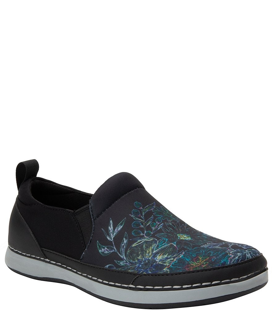 Alegria Alchemie Bouquet Floral Print Dream Fit Slip-Ons
