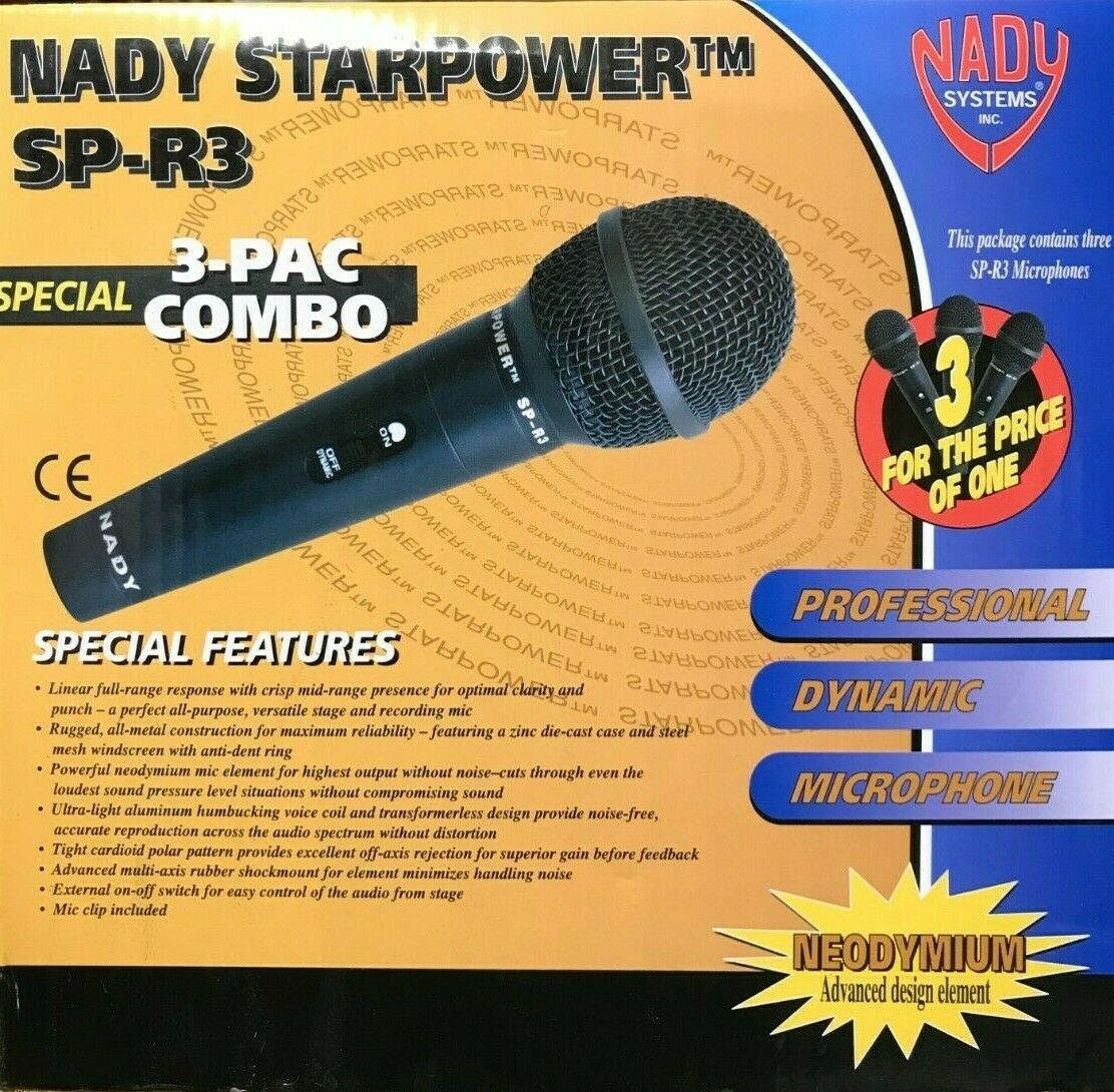 NADY - SP-R3 - Dynamic Microphones - 3 Pack