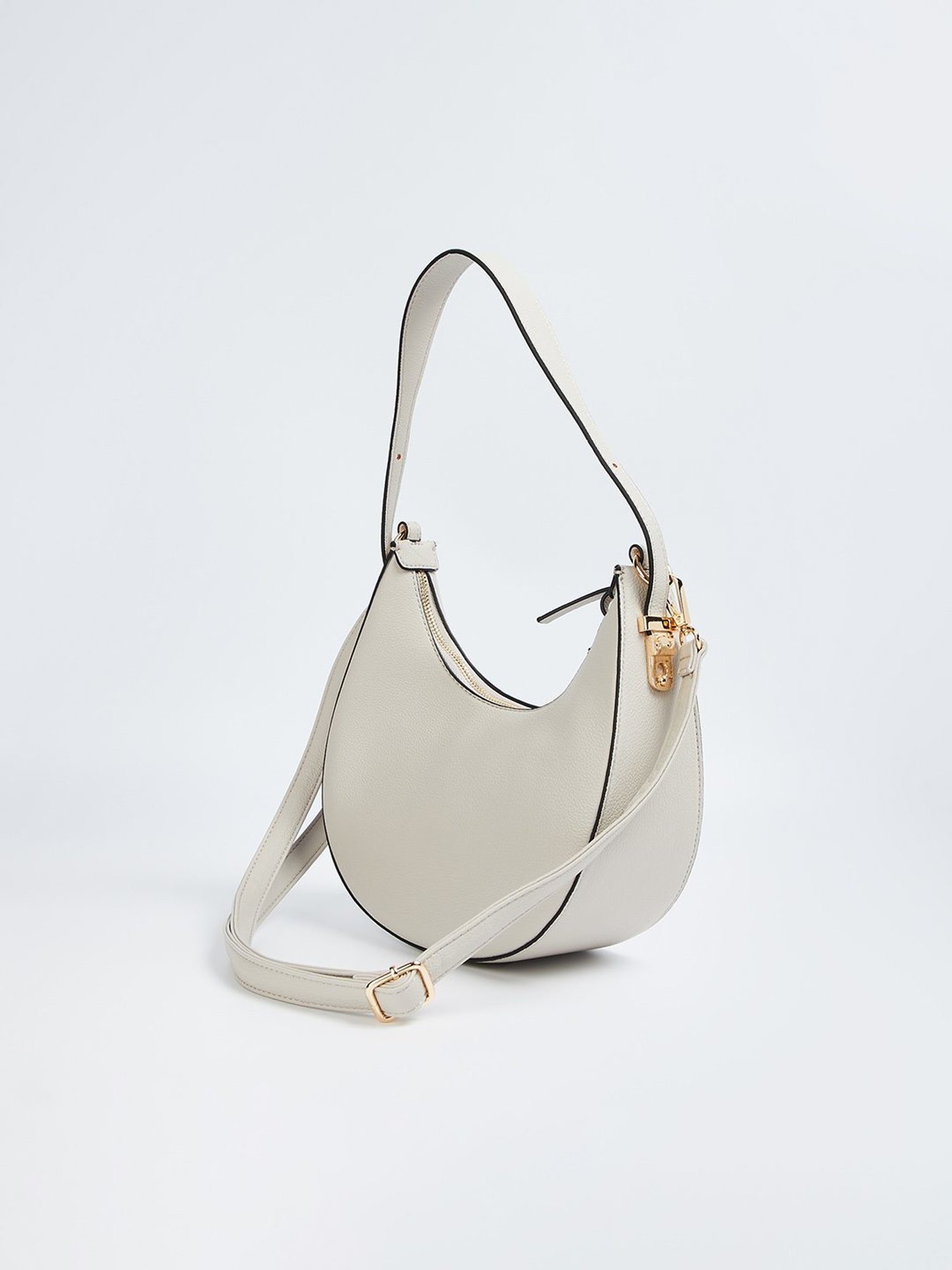 Code by Lifestyle Grey Hobo Bag