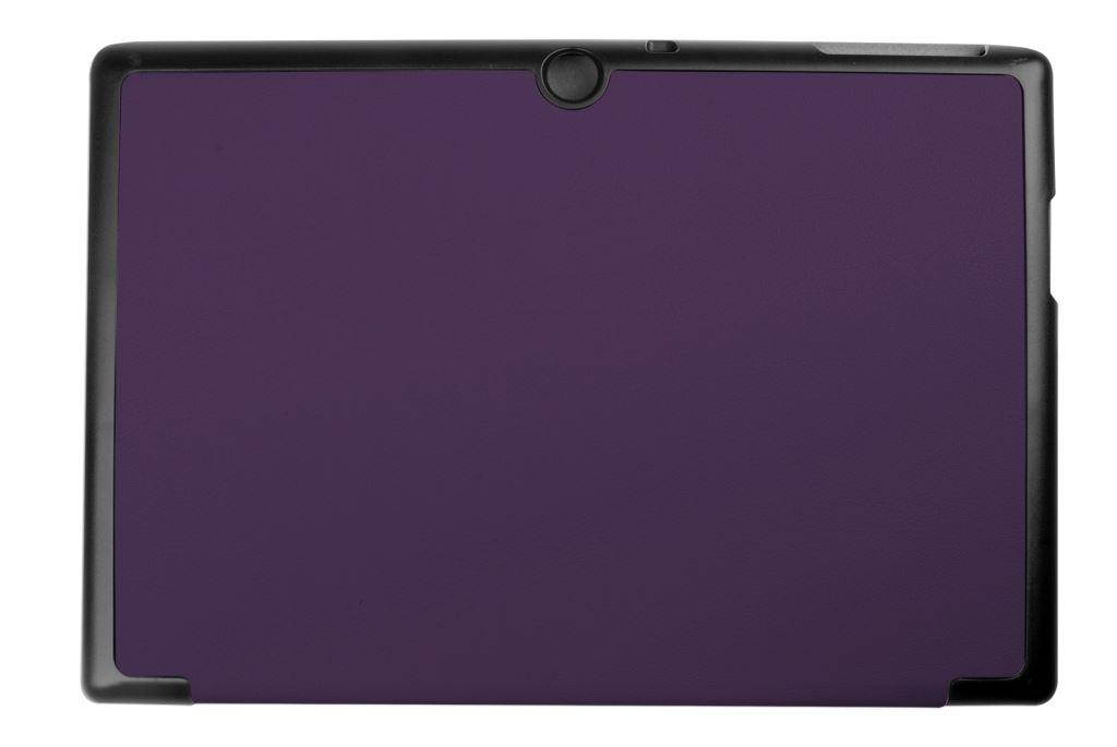 Hellfire Trading Slim Compact PU Magnetic Leather Case for Lenovo Tab 10 A3-A30 - Purple