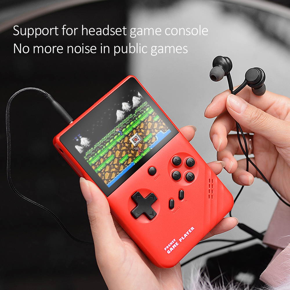 Portable Mini Video Game Console GA03-8-ECAM Built-in 500 Classic Games +Power Bank Retro 8 Bit Pocket Handheld Game Player