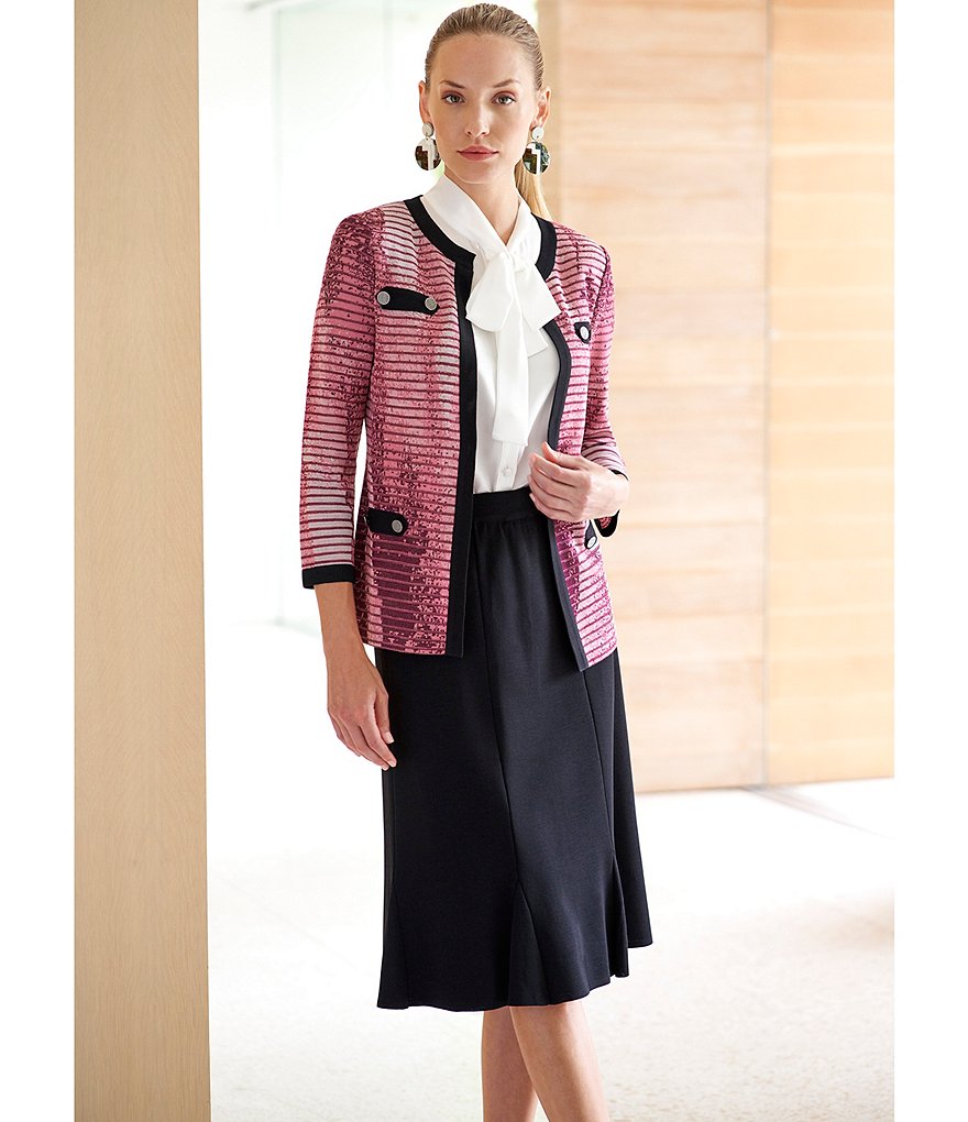 Misook Gored Washable Skirt