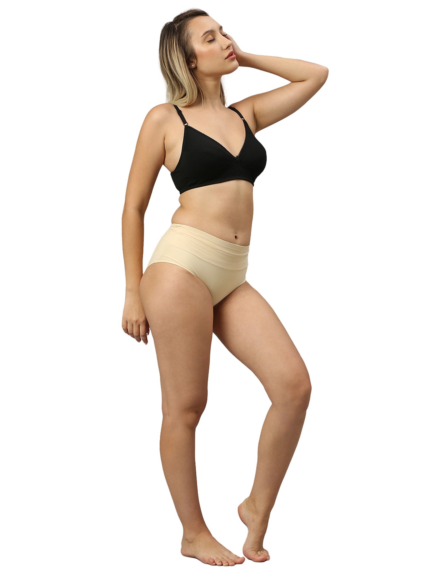 Smarty Pants Black Cotton Medium Coverage T-Shirt Bra