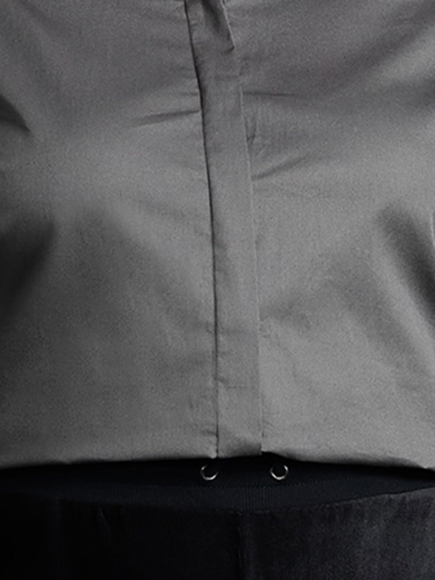 Hancock Grey Cotton Regular Fit Shirt