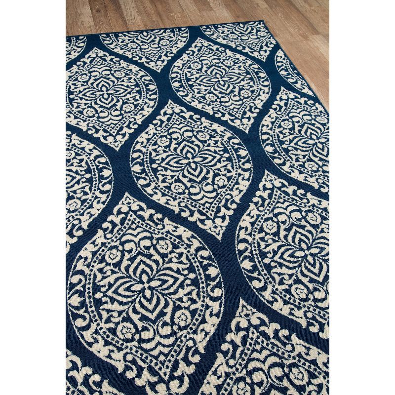 2'3"x4'6" Baja Bayou Accent Rug Navy - Momeni