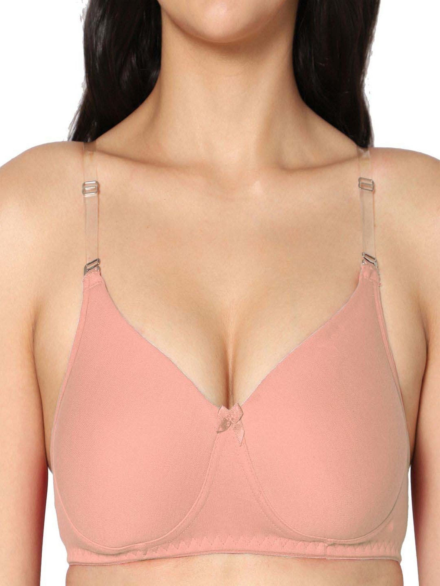 IN CARE Purple & Pink Cotton T-Shirt Bras - Pack Of 2